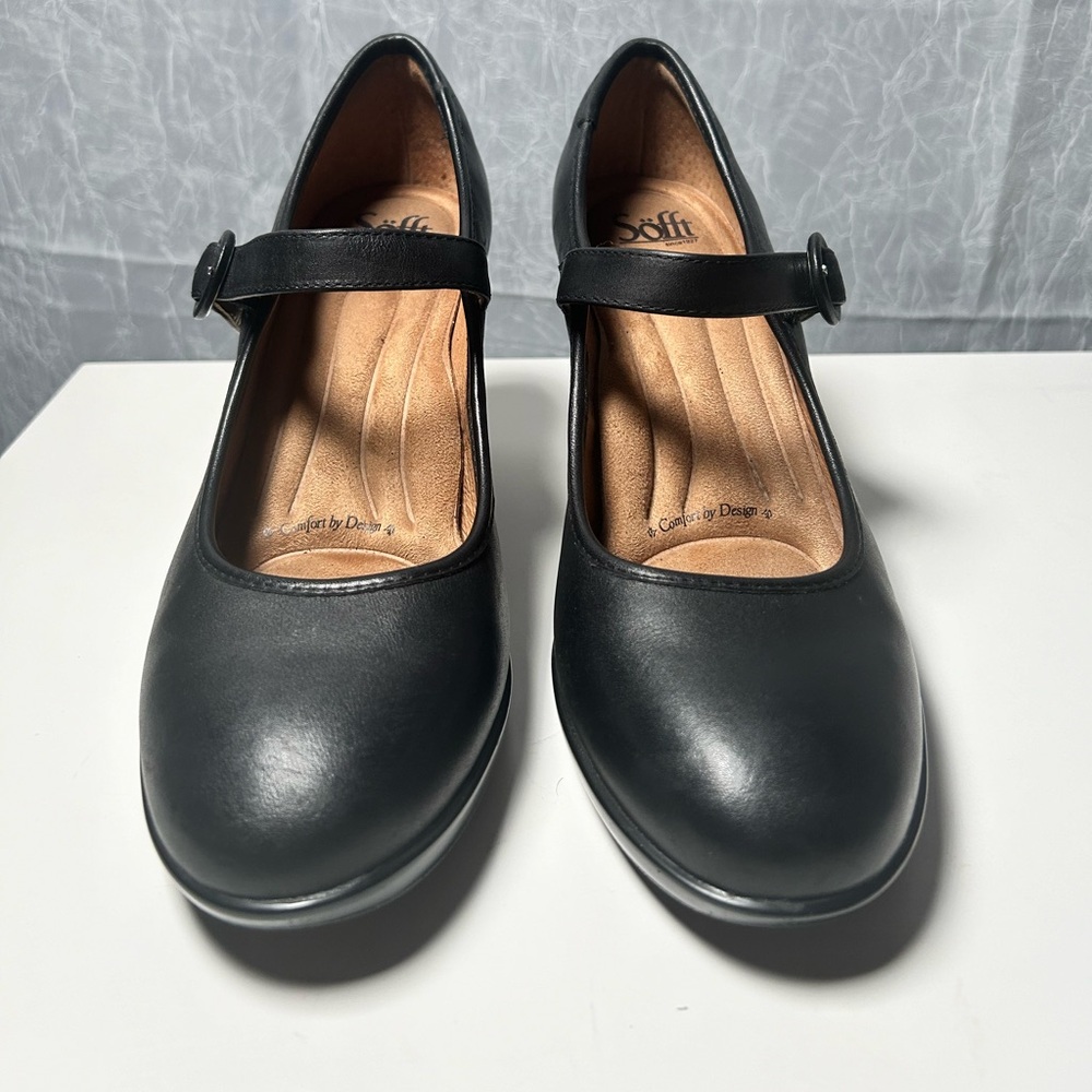 Sofft Women’s Mary Jane Hells Black Leather Size 10 M - Picture 5 of 15